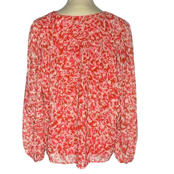 NWR Koko + Mason  Red and Pink Blouse - Picture 2 of 5